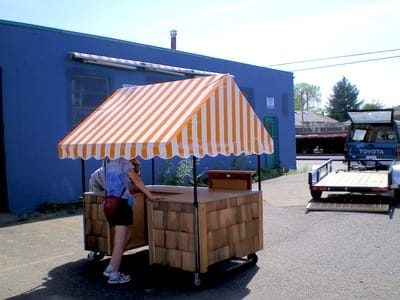 Crepe Cart Awning Cover